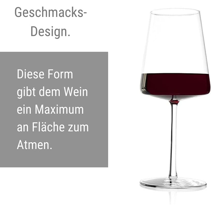 Набір високоякісних келихів для червоного вина Stlzle 520 мл, 6 шт.