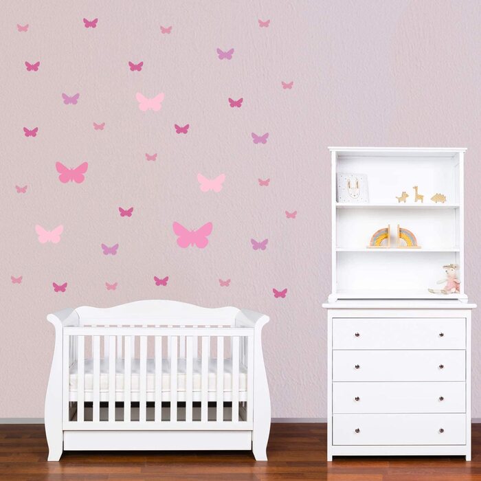 Наклейка на стіну PREMYO з метеликами для дитячої кімнати