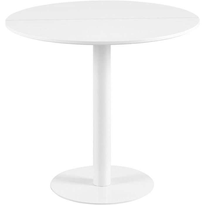 Столик Mid Century Modern: журнальний та обідній для кухні, вітальні, офісу (білий)