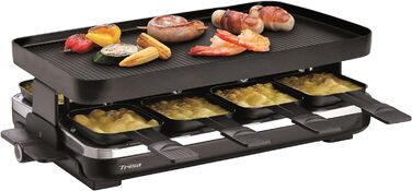 Гриль Trisa 8er Raclette Supreme Premium чорна/нержавіюча сталь