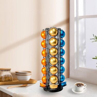 Підставка для капсул Nespresso Vertuo - тримач для 35 капсул (чорний)