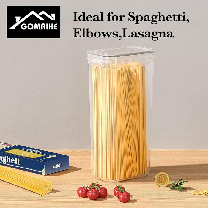 Набір контейнерів для зберігання GoMaihe 12 шт: повітряно-щільні, 800 мл, з етикетками. Підходять для круп, цукру, спецій. Без BPA, можна мити в посудомийній машині. Чорний колір, об'єм 2.8л (6 шт).