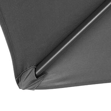 Парасолька Fiji Anthracite Ø200см Захист від ультрафіолету 80+ з кривошипом