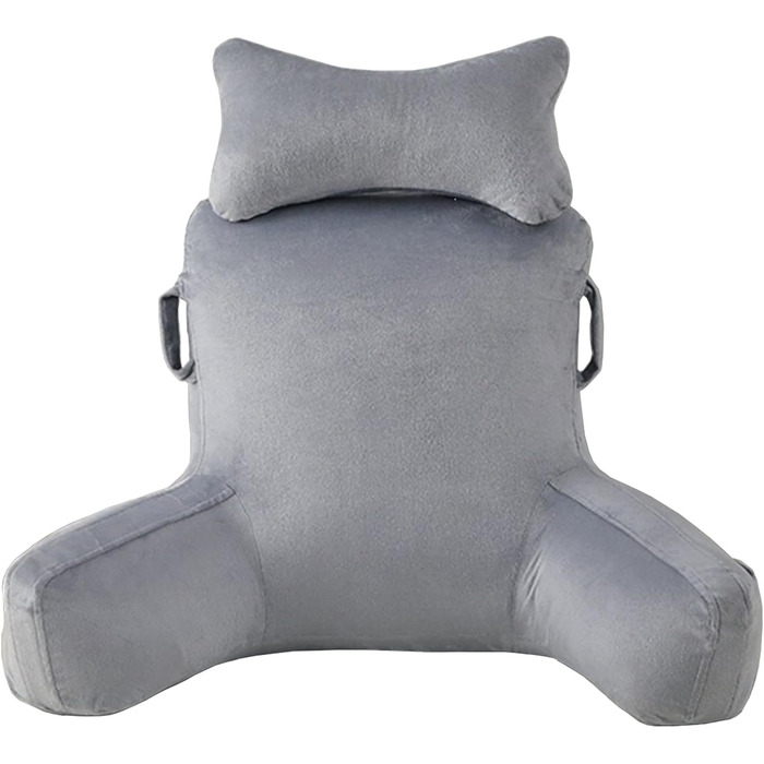 Подушка для читання WUDLEP, велика 78,7 см, знімний валик для шиї, для відпочинку в ліжку або на дивані, подушка для спини для дорослих, для перегляду телевізора/ігор/відпочинку