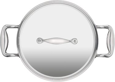 Каструля Lagostina ACCADEMIA LAGOFUSION з нержавіючої сталі, 24 см (6,7 л) з кришкою, для всіх типів плит (в т.ч. індукційних), з прикріпленою ручкою, Італія, гарантія 25 років