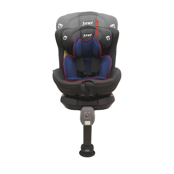 Дитяче автокрісло PETEX I-SIZE Lukas 1241 з ISOFIX 44441218 (синій, антрацит)