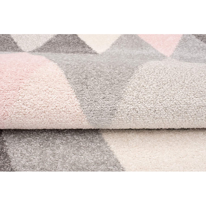 Килим для дитячої кімнати Carpeto Rugs 140х190 см рожево-сірий