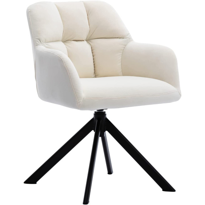 Оксамитове офісне крісло Wahson офісне крісло обертове комп'ютерне крісло з підлокітником робоче крісло для домашнього офісу / кабінету (роликове,) (обертове, біле крісло-крісло)