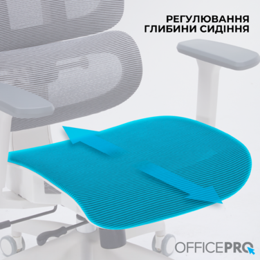 Крісло офісне OfficePro Skyline OC680-W-DG-DG
