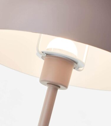 LED настільна лампа Mokebo® 'Leuchtturm' – бездротова, акумуляторна, диммер, USB-C, вінтажний квітковий горщик, тепліше світло, металева, для дому