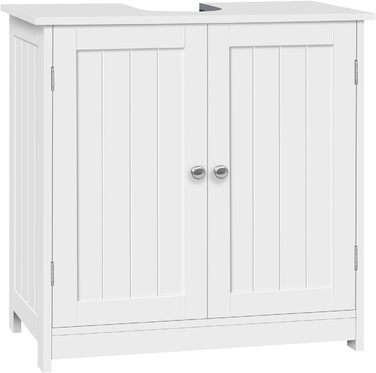 Підставка під раковину WOLTU, тумба під раковину, 60x30x60 см, білий колір, без колони