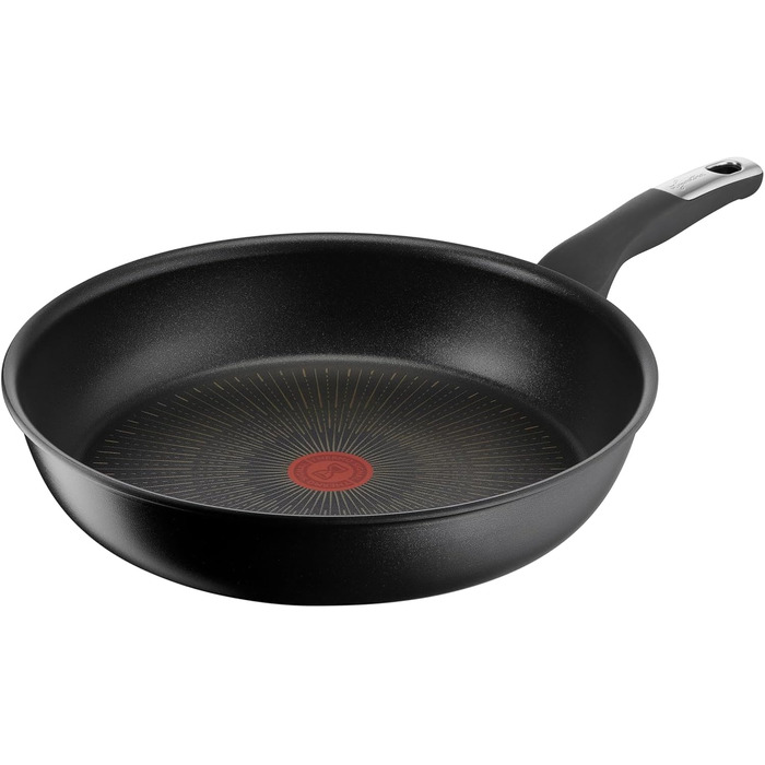 Сковорода Lagostina Intensive Pro з антипригарним покриттям, 32 см, титанове покриття, стійка до подряпин, швидке та рівномірне приготування, технологія Thermo-Signal, сумісна з усіма типами плит (включаючи індукційні)