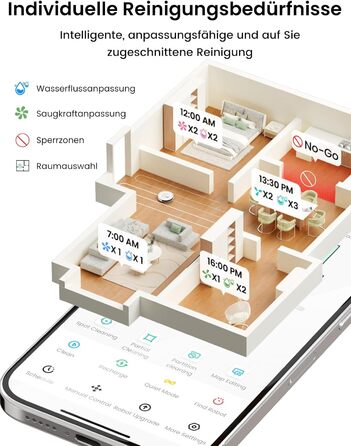 Робот-пилосос LEFANT M2Plus з функцією миття підлоги, 6000Pa, LiDAR-навігація, самоочищення, ідеальний для видалення шерсті тварин