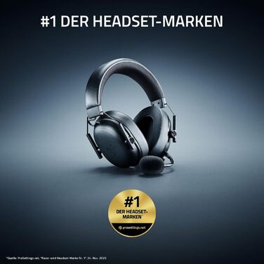 Razer BlackShark V3 - Бездротові ігрові навушники для ПК (280г, Bluetooth, мікрофон HyperClear, драйвер TriForce Titanium 50 мм)