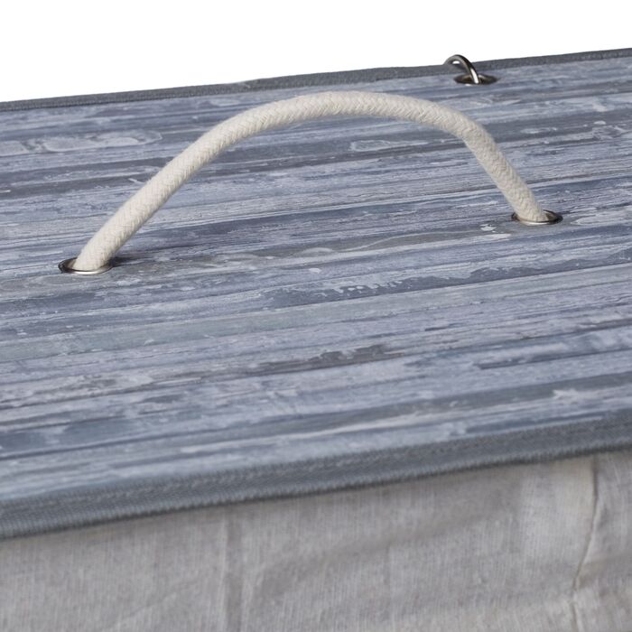 Кошик для білизни Relaxdays з бамбука та кришкою