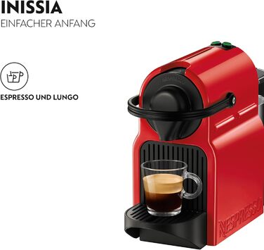 Кавомашина капсульна Nespresso Krups Inissia XN1005, білий колір, швидкий нагрів, 0.7 л
