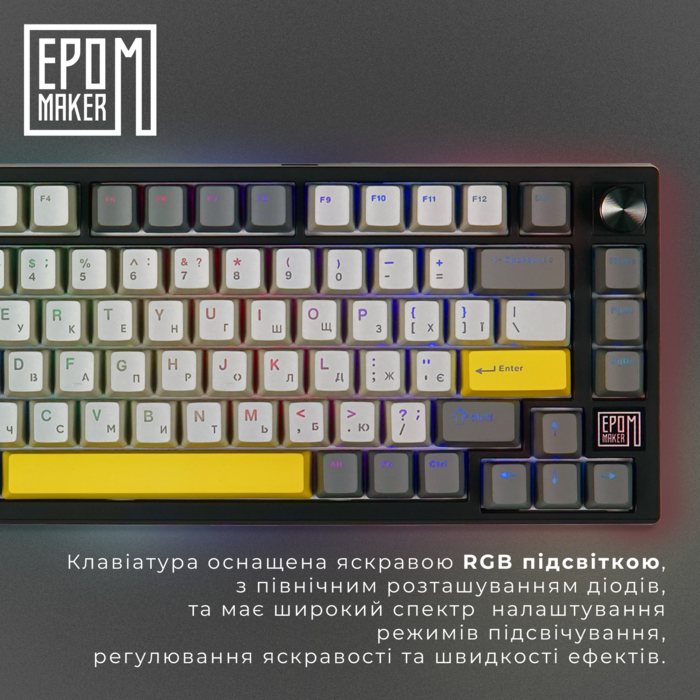Клавіатура механічна бездротова EPOMAKER TH80 SE Flamingo Black (TH80-SE-B-F)