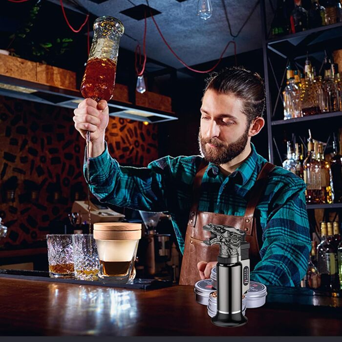 Набір для копчення коктейлів MKNZOME: копчення віскі, коктейлів, вина, кави, м'яса. Ідеальний подарунок на День батька