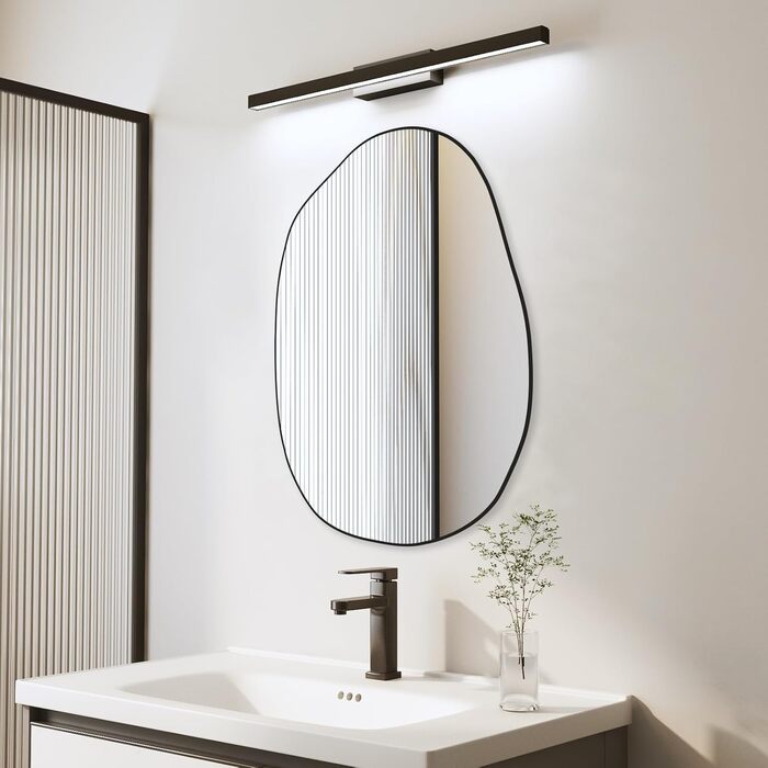 Дзеркало настінне асиметричне GOQELK, 85 x 52 см, декоративне для вітальні, ванної кімнати, спальні