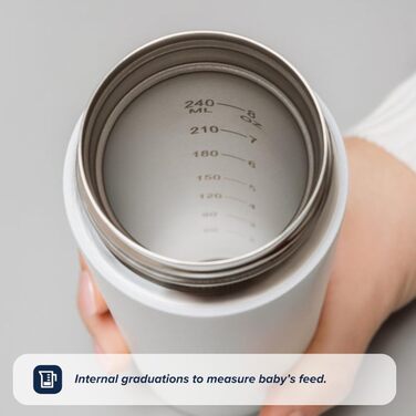 Nuby RapidCool™ Подвійний набір для приготування дитячої суміші: швидке охолодження за 2 хвилини, дозатор, ізотермічна пляшка, ідеально для подорожей