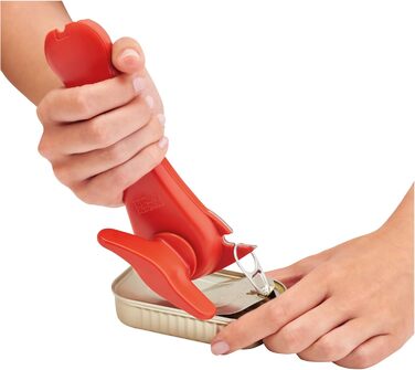 Відкривачка для консерв Kuhn Rikon 5-в-1, чорна: банки, пляшки, кришки, автоматичне захоплення краю, 18 x 9.5 x 6.3 см