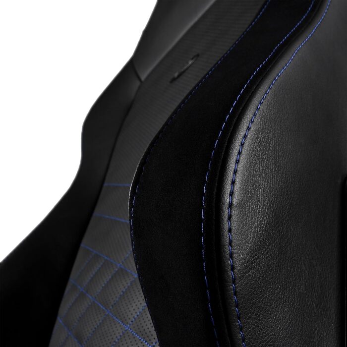 Крісло ігрове Noblechairs HERO - офісне крісло, стільниця з PU-шкіри, чорно-синій колір