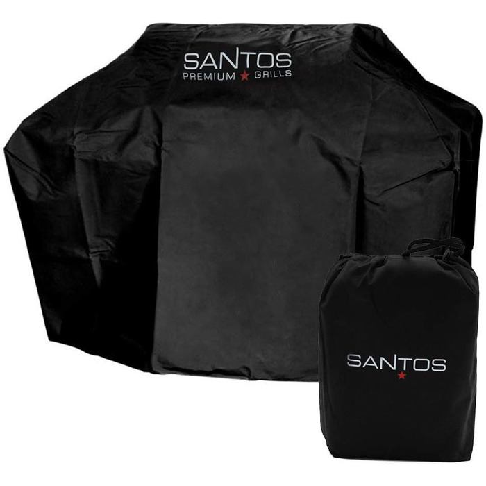 Чохол для барбекю SANTOS з сумкою для зберігання - 155,5x65x130см - Преміум чохол для захисту газового барбекю від негоди та бруду