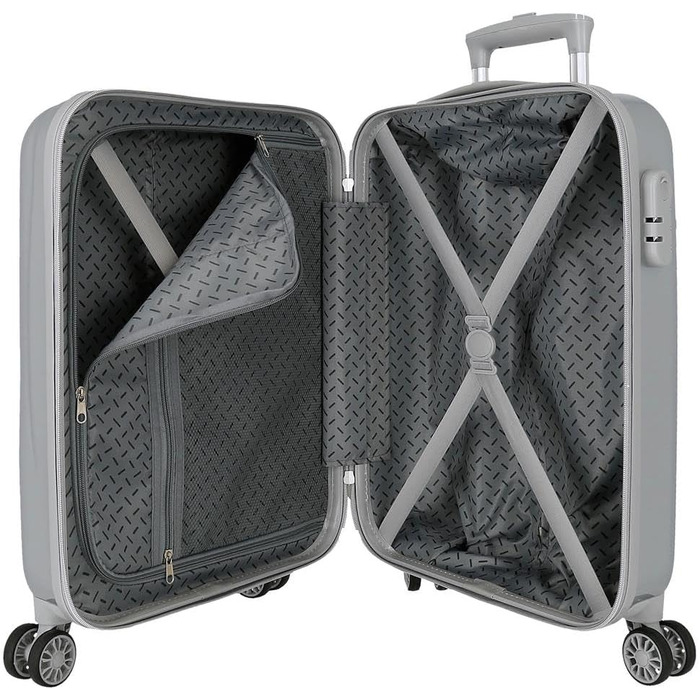 Дитяча бортова валіза Disney Stitch Moods, жорсткий ABS-пластик, кодовий замок, 4 подвійних колеса, ручна поклажа 100 см