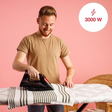 Праска з парою Solac Solution PV2490: 3000W, 200г/хв, керамічна підошва, антинакип, самоочищення, 290мл