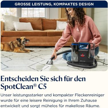 Портативний мийник для килимів Bissell SpotClean C5: для дому, авто, човнів та диванів