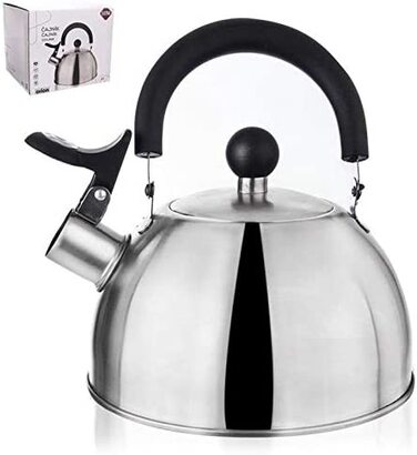 Чайник ORION GROUP / 2,5 л / сучасний автоматичний чайник з канавками / для газу та індукції (срібло)