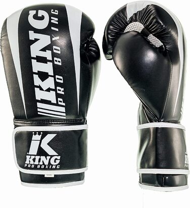 Боксерські рукавички King PRO Boxing, Revo 1, чорного кольору (12 унцій)