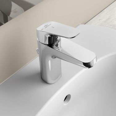 Змішувач настінний однолеверний Ideal Standard Ceraflex, витяжка 160 мм, регульовані S-з'єднання, водозберігаюча картридж CLICK, хром, висота виливу 95 мм