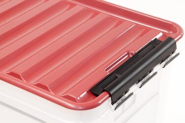 Коробка для зберігання ялинкових прикрас з кришкою | Безпечне та стильне зберігання для Різдва | 61 літр | BPA-free | Набір 2 шт.