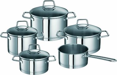 Набір каструль Schulte-Ufer Set1046 Maxi Wega, 5 предметів, нержавіюча сталь, для кухні
