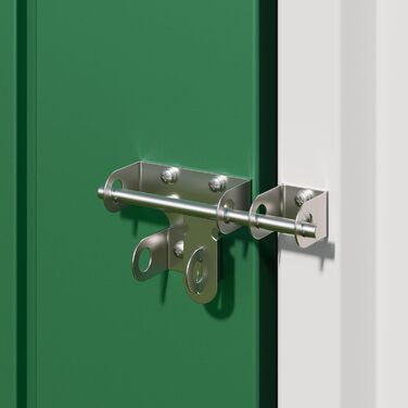 Металевий сарай для інструментів Bealife 180x162x95 см, сталевий садовий шоп, вуличний склад, господарський будиночок для двору, тераси, газону (Зелений)