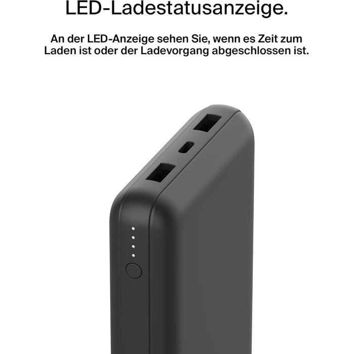 Повербанк Belkin 20K 20 000 мАг, USB-C/USB-A, 2 шт., Чорний для iPhone, Galaxy, Pixel, iPad