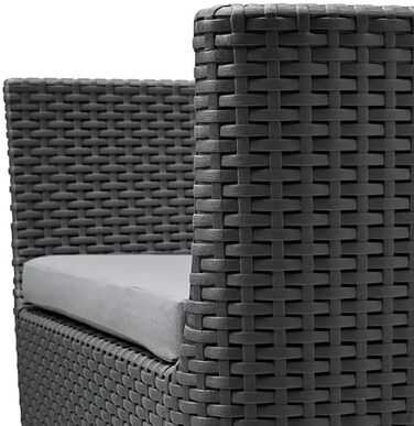 Садовий набір Allibert Salemo WS 2-місний, вуличний комплект меблів графітового кольору