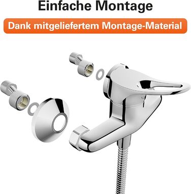 Змішувач для ванної кімнати EISL Verona з витяжною штангою та комплектом зливу, однорідний змішувач для раковини, хром