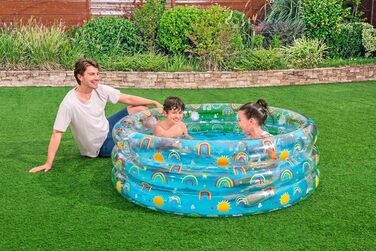 Дитячий надувний басейн Bestway Rainbow Splash, 150×53 см