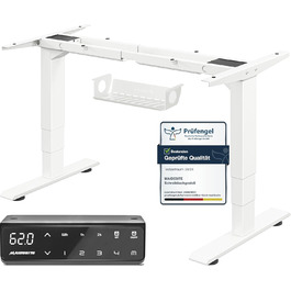 Електричний регульований стіл MAIDeSITe T2 Pro Plus (Чорний, Сірий) з 2 моторами, 3 ступені регулювання та пам'ять