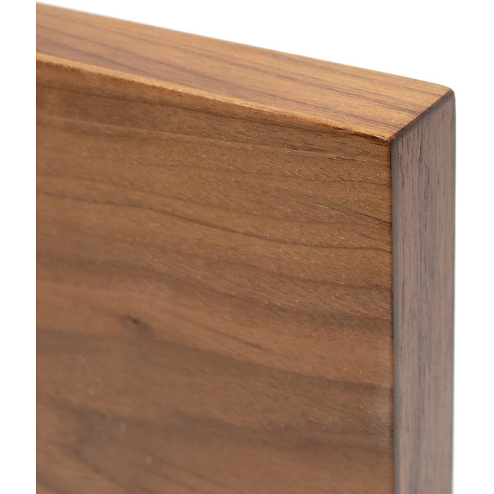 Магнітний брусок для ножів Coninx двосторонній | Тримач для ножів без ножів | Тримач для кухонних ножів з потужним магнітом | Підставка для ножів Coninx з антиковзким покриттям, горіховий колір