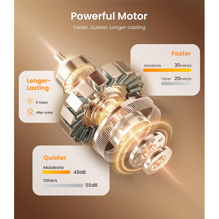 Електричний стіл MAIDeSITe з регулюванням висоти, 2 ніжки, 4 пам'яті, T1 Pro (Чорний)