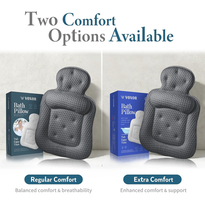 Подушка для ванни під голову та шию з 3D-сітки, 54 присоски, сіра. Аксесуар для релаксації у ванні та душі, подарунок