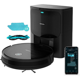 Робот-пилосос Cecotec Conga 2499 Ultra Home Advanced з базою самостійного очищення, гіроскоп, 2100Pa, Wi-Fi, моп, автоматичне розпізнавання мішка 3L