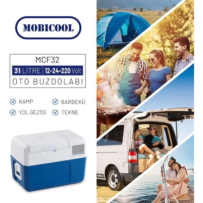 Термоконтейнер MOBICOOL MCF40 Kompressor: 38 літрів, 12/24/230V, для авто, вантажівки, човна, кемпера та розетки