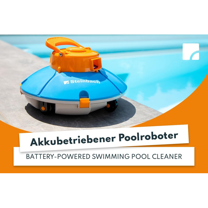Бездротовий пилосос для басейну Steinbach Poolrunner Battery Basic 2.0, до 10 м², до 60 хв, для солоної води