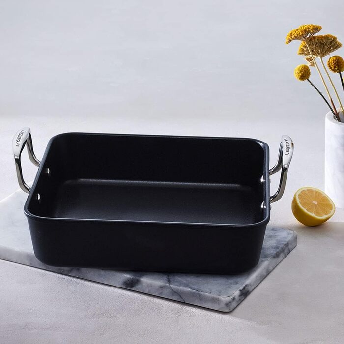 Сковорода LE CREUSET з антипригарним покриттям, 34 см, для всіх типів плит (вкл. індукційні), алюміній, сірий/срібний