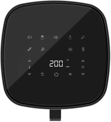 Фритюрниця без олії Cecotec Cecofry 6000 Full, 6 л, 1700 Вт, PerfectCook, 12 режимів, чорний