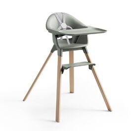 Дитячий стільчик Stokke Clikk Glacier Green з підносом та ременем безпеки – ергономічний, регульований, для дітей 6-36 місяців